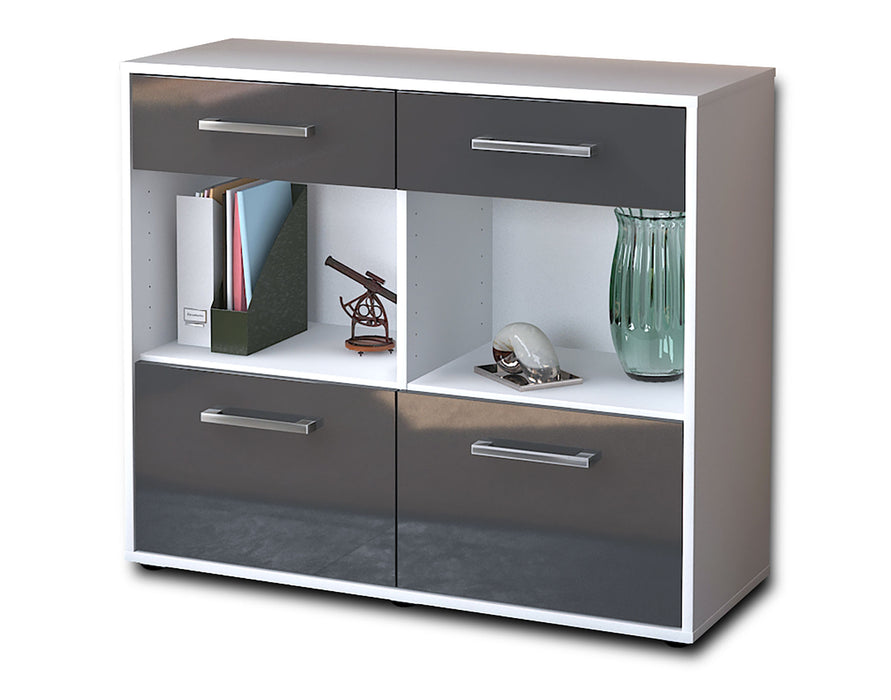 Sideboard Christina, Grau Seite ( 92x79x35cm) - Dekati GmbH