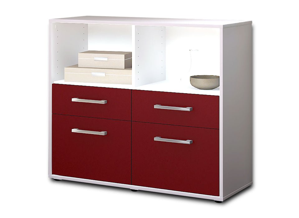 Sideboard Christine, Rot Seite ( 92x79x35cm) - Dekati GmbH