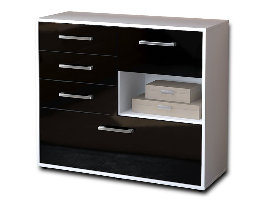 Sideboard Coco, Schwarz Seite ( 92x79x35cm) - Dekati GmbH