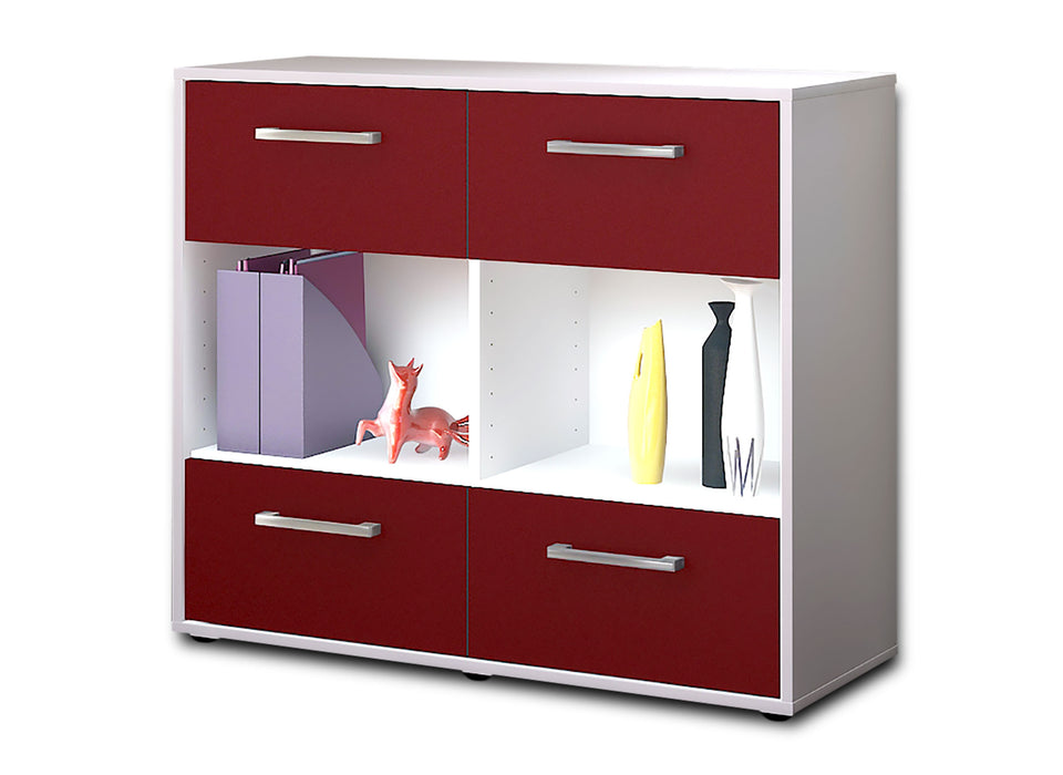 Sideboard Daniela, Rot Seite ( 92x79x35cm) - Dekati GmbH