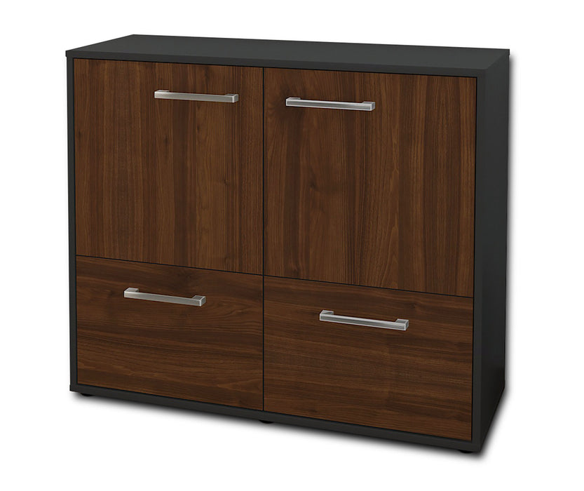 Sideboard Cara, Walnuss Seite ( 92x79x35cm) - Dekati GmbH