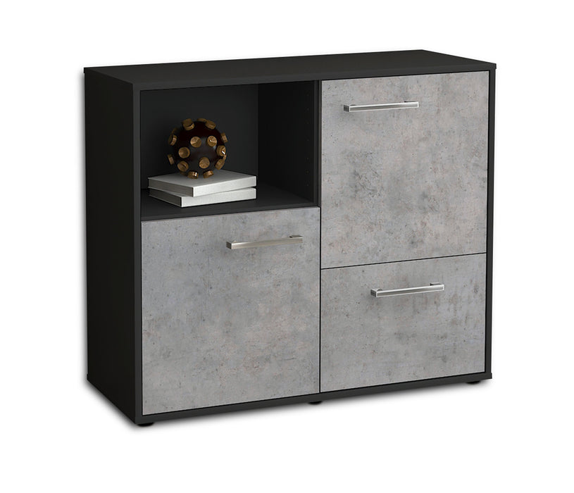 Sideboard Carina, Beton Seite ( 92x79x35cm) - Dekati GmbH