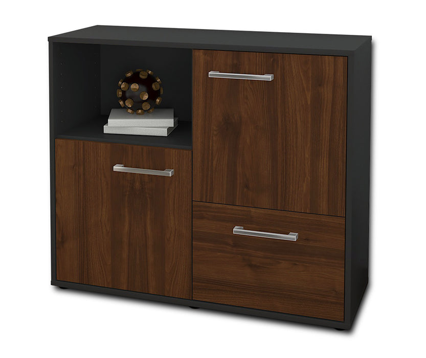 Sideboard Carina, Walnuss Seite ( 92x79x35cm) - Dekati GmbH