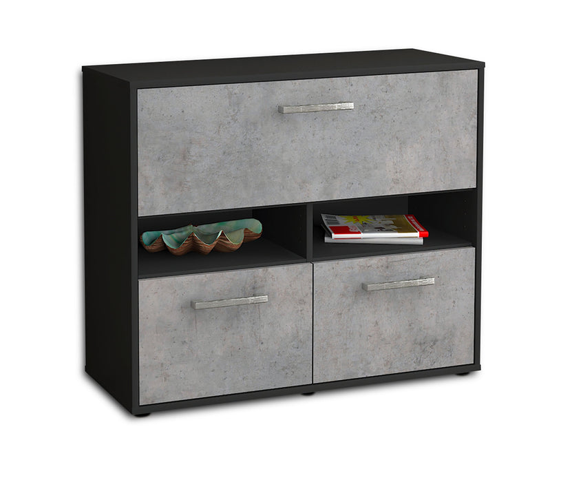 Sideboard Cassandra, Beton Seite ( 92x79x35cm) - Dekati GmbH