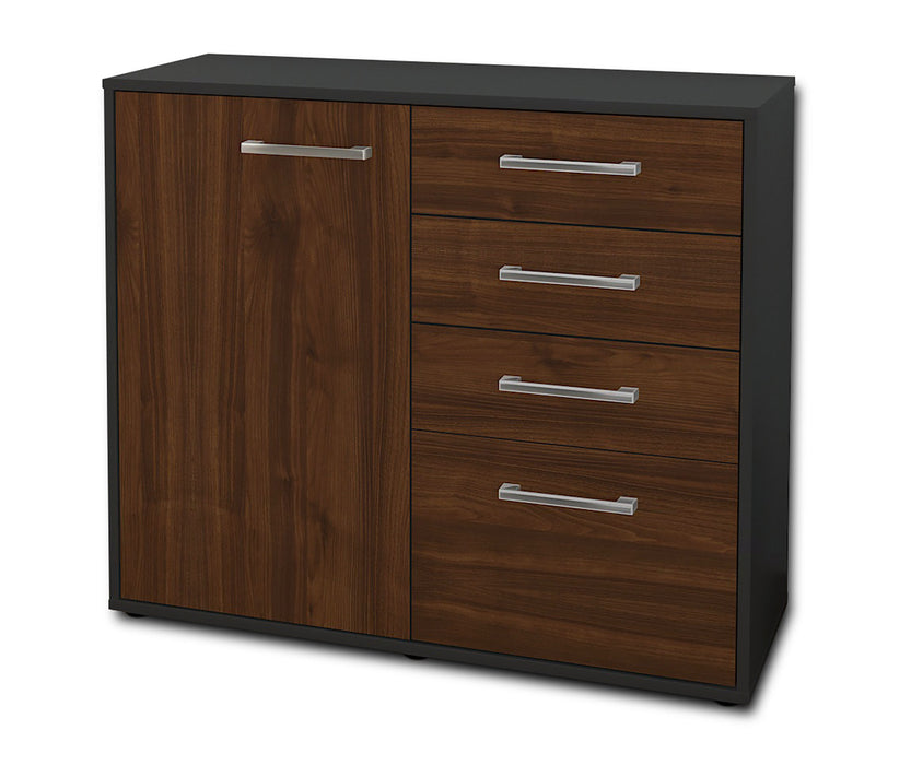 Sideboard Celestina, Walnuss Seite ( 92x79x35cm) - Dekati GmbH