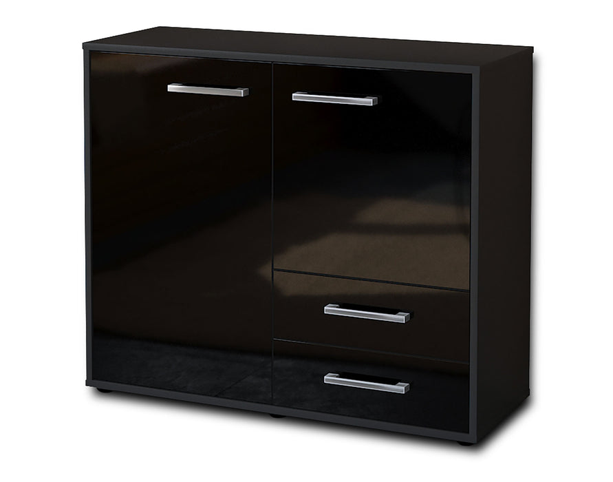 Sideboard -, Schwarz Seite ( 92x79x35cm) - Dekati GmbH