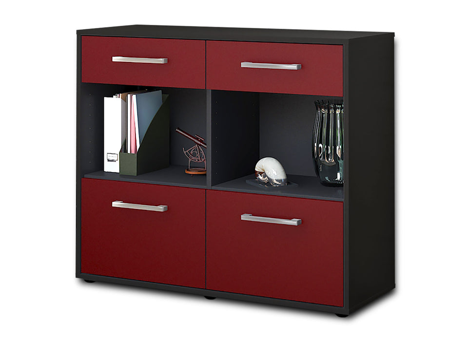 Sideboard Christina, Rot Seite ( 92x79x35cm) - Dekati GmbH