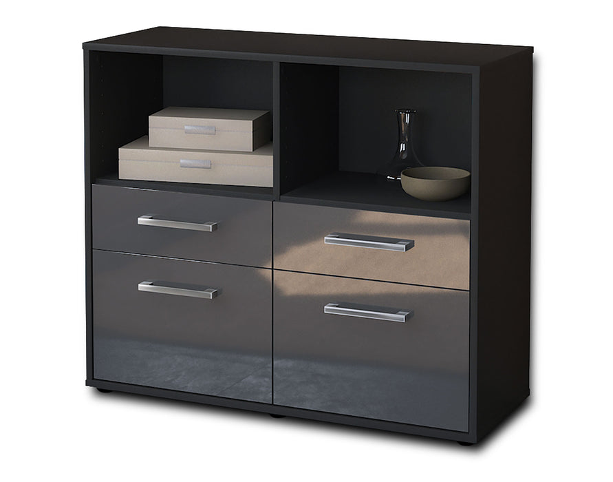 Sideboard Christine, Grau Seite ( 92x79x35cm) - Dekati GmbH