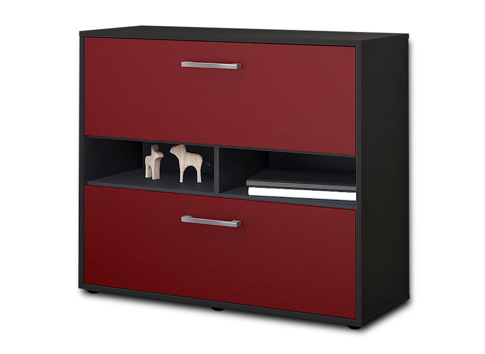 Sideboard Dalia, Rot Seite ( 92x79x35cm) - Dekati GmbH