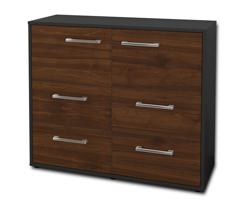 Sideboard Dana, Walnuss Seite ( 92x79x35cm) - Dekati GmbH