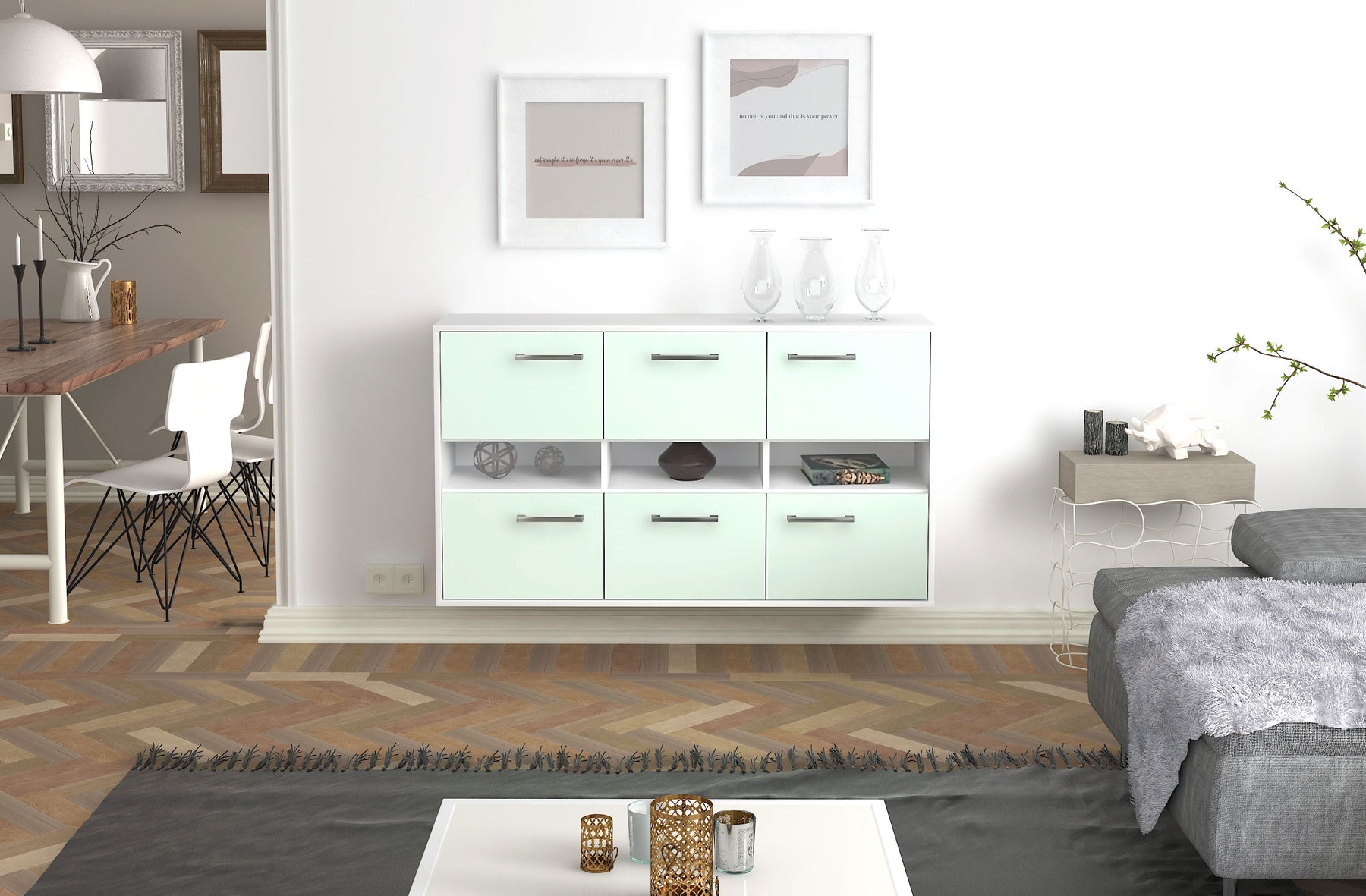 Sideboard Rockford, Mint Studio (136x79x35cm) - Dekati GmbH