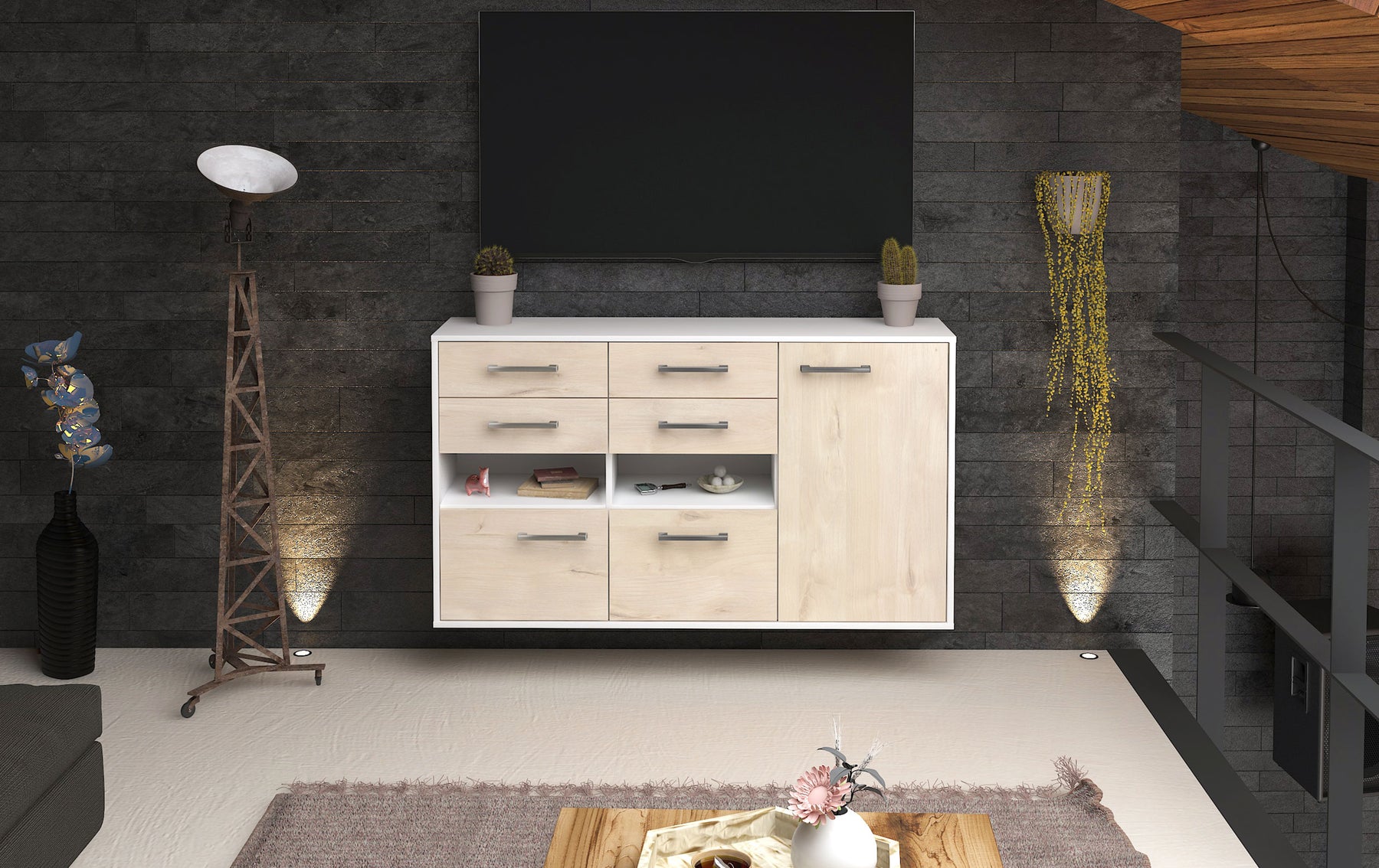 Sideboard Santa Rosa, Zeder Studio (136x79x35cm) - Dekati GmbH