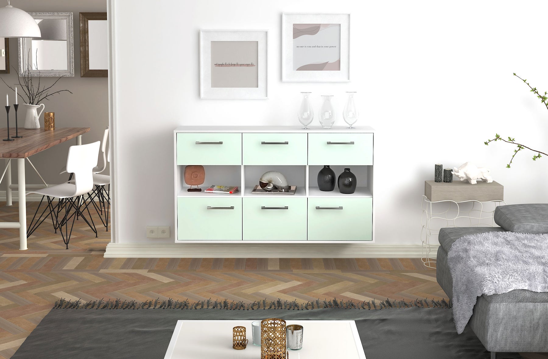 Sideboard Paterson, Mint Studio (136x79x35cm) - Dekati GmbH