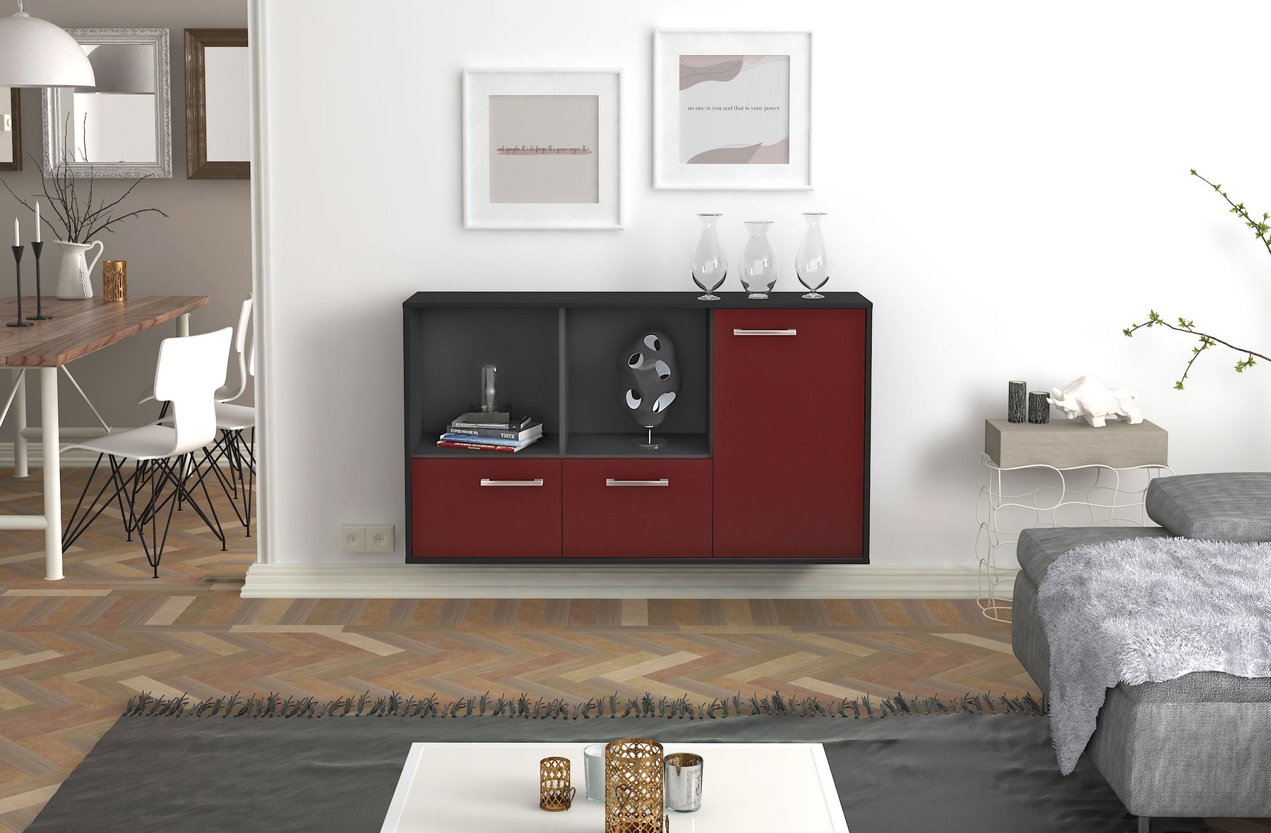 Sideboard Springfield, Bordeaux Studio (136x79x35cm) - Dekati GmbH