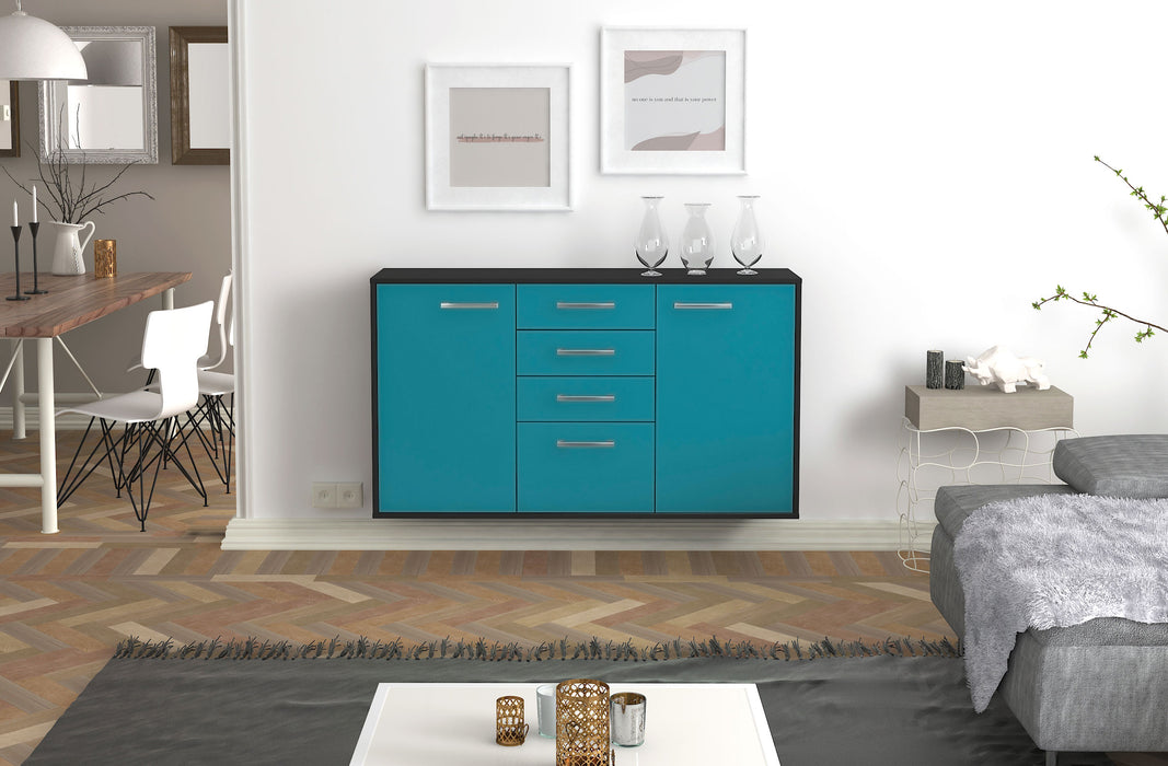 Sideboard Sioux Falls, Tuerkis Studio (136x79x35cm) - Dekati GmbH