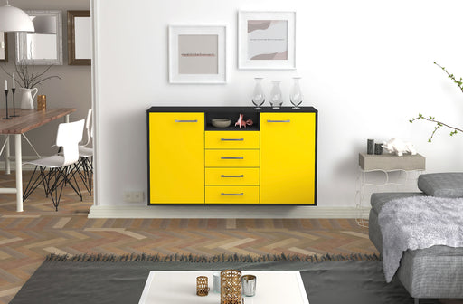 Sideboard Eugene, Gelb Studio (136x79x35cm) - Dekati GmbH