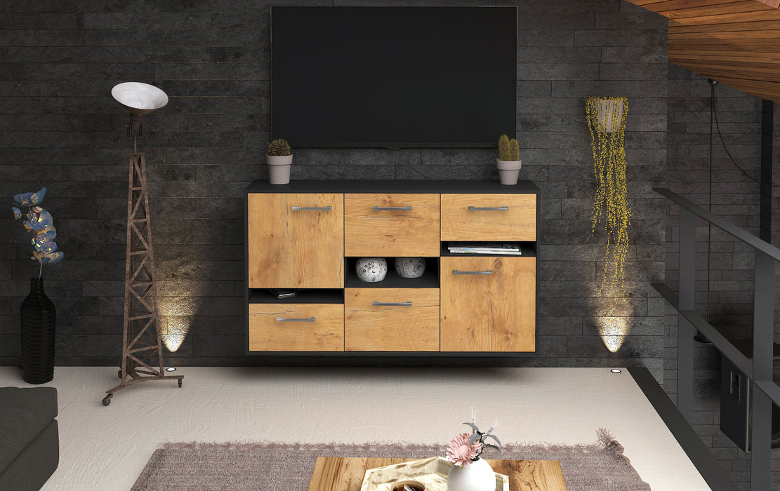 Sideboard Hayward, Eiche Studio (136x79x35cm) - Dekati GmbH