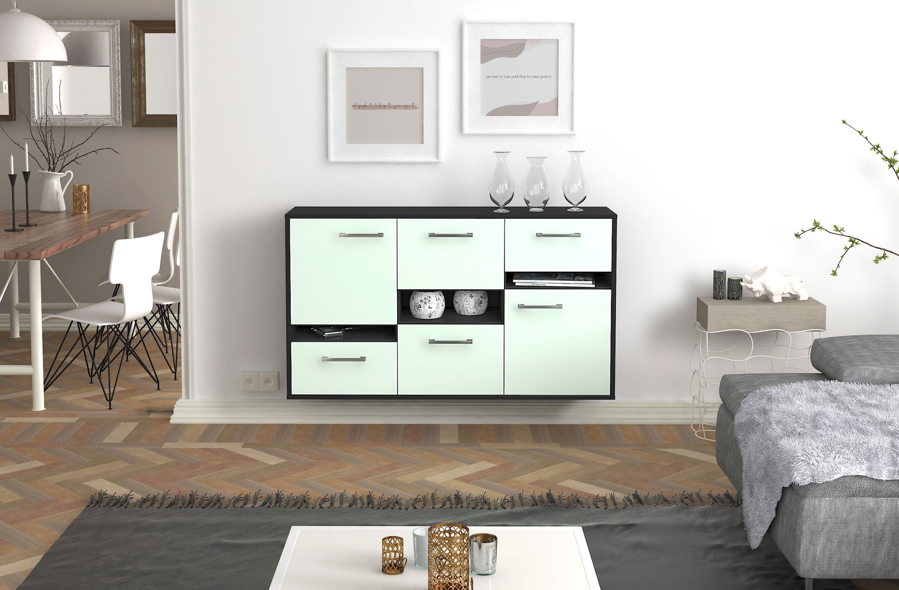 Sideboard Hayward, Mint Studio (136x79x35cm) - Dekati GmbH