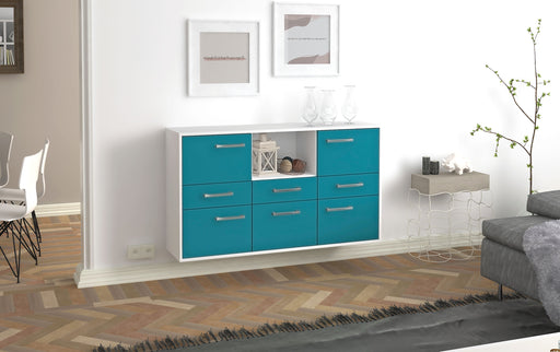 Sideboard Pomona, Tuerkis Front (136x79x35cm) - Dekati GmbH