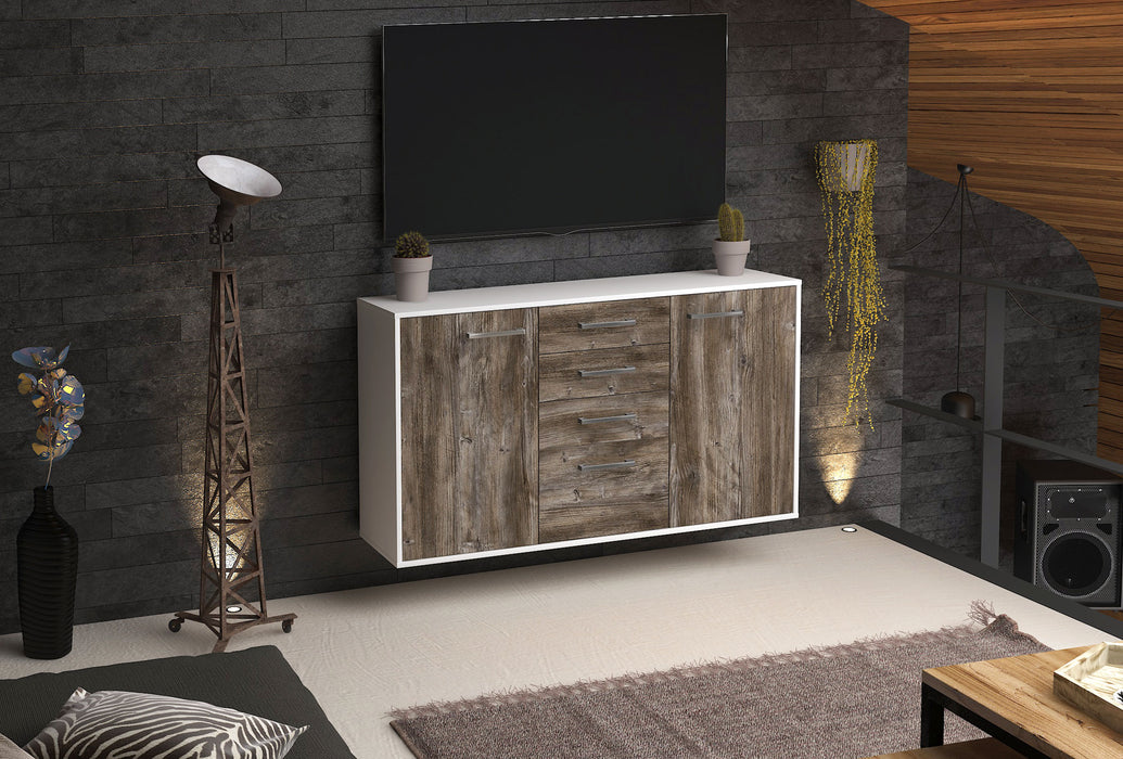 Sideboard Sioux Falls, Treibholz Front (136x79x35cm) - Dekati GmbH