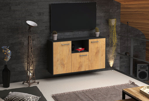 Sideboard Overland Park, Eiche Front (136x79x35cm) - Dekati GmbH