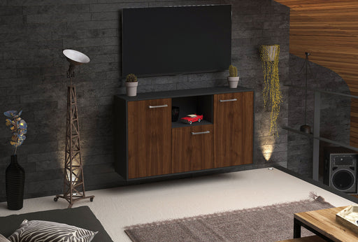 Sideboard Overland Park, Walnuss Front (136x79x35cm) - Dekati GmbH