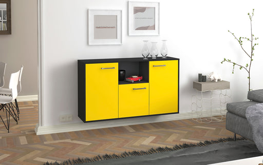 Sideboard Overland Park, Gelb Front (136x79x35cm) - Dekati GmbH