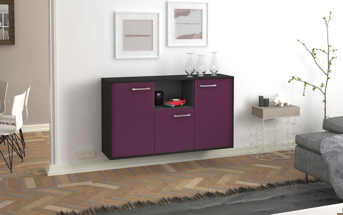 Sideboard Overland Park, Lila Front (136x79x35cm) - Dekati GmbH