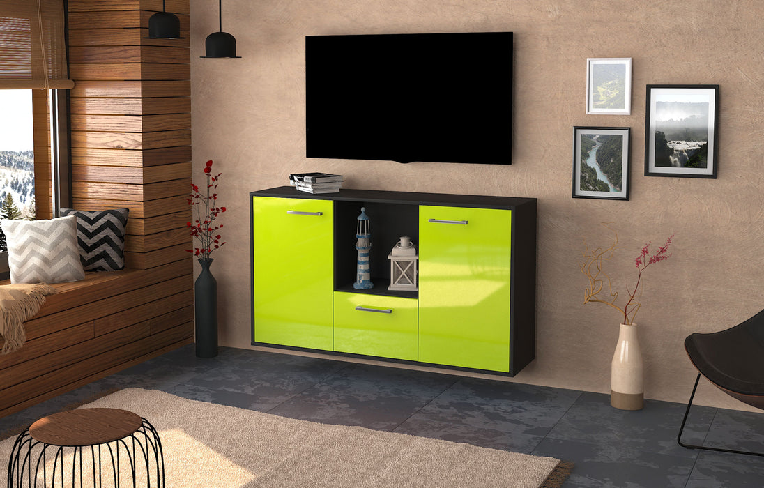 Sideboard Garden Grove, Gruen Front (136x79x35cm) - Dekati GmbH