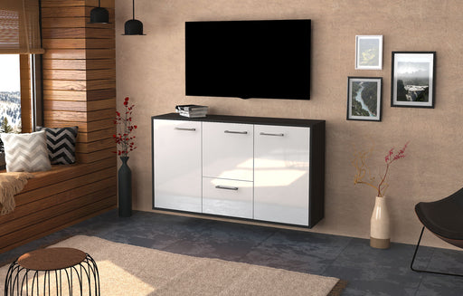 Sideboard Vancouver, Weiß Front (136x79x35cm) - Dekati GmbH