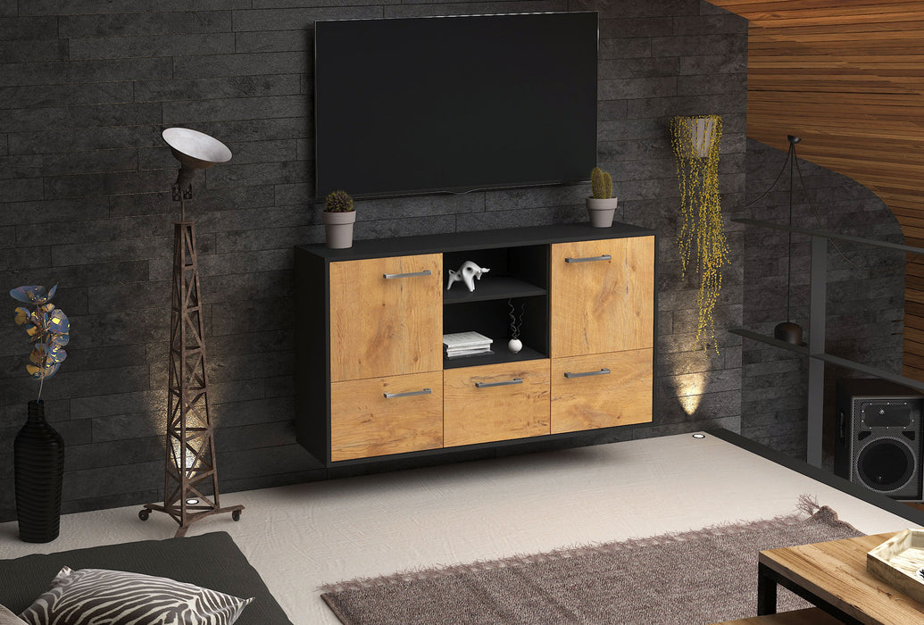 Sideboard Grand Prairie, Eiche Front (136x79x35cm) - Dekati GmbH