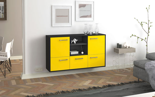 Sideboard Grand Prairie, Gelb Front (136x79x35cm) - Dekati GmbH