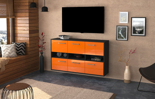 Sideboard Rockford, Orange Front (136x79x35cm) - Dekati GmbH