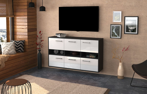 Sideboard Rockford, Weiß Front (136x79x35cm) - Dekati GmbH