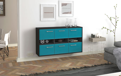 Sideboard Rockford, Tuerkis Front (136x79x35cm) - Dekati GmbH