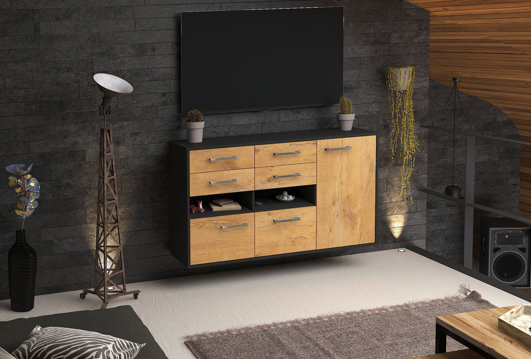 Sideboard Santa Rosa, Eiche Front (136x79x35cm) - Dekati GmbH