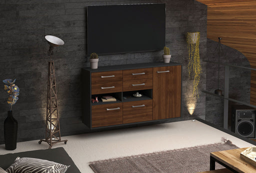 Sideboard Santa Rosa, Walnuss Front (136x79x35cm) - Dekati GmbH