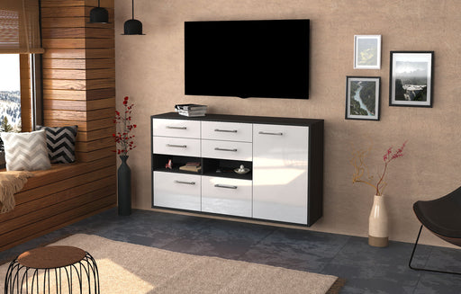 Sideboard Santa Rosa, Weiß Front (136x79x35cm) - Dekati GmbH