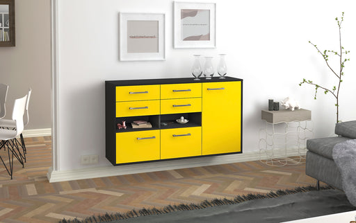 Sideboard Santa Rosa, Gelb Front (136x79x35cm) - Dekati GmbH