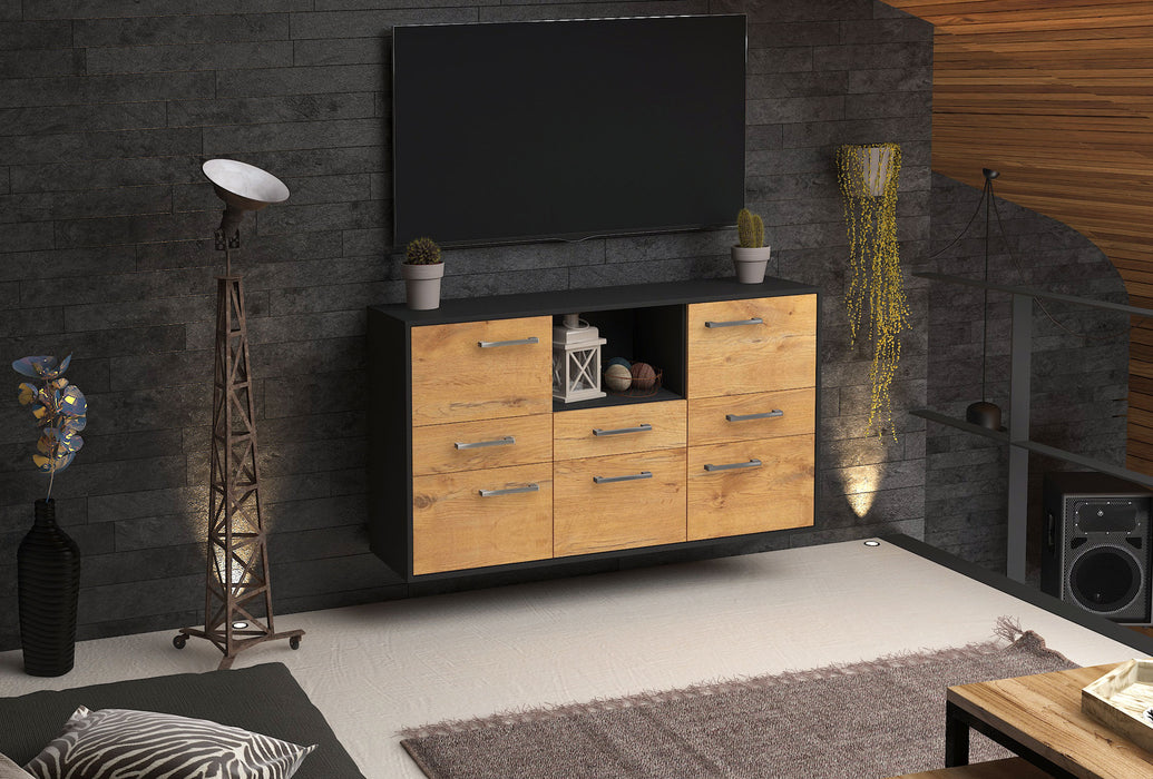 Sideboard Pomona, Eiche Front (136x79x35cm) - Dekati GmbH