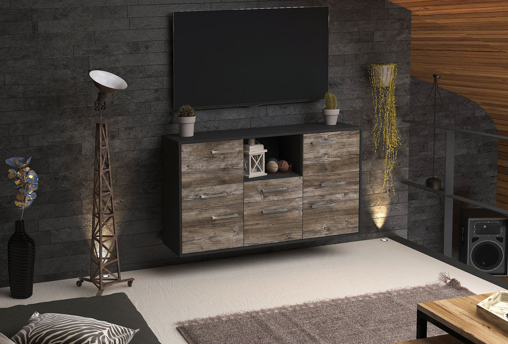 Sideboard Pomona, Treibholz Front (136x79x35cm) - Dekati GmbH