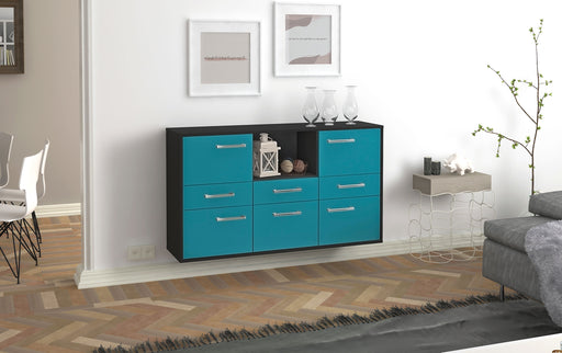 Sideboard Pomona, Tuerkis Front (136x79x35cm) - Dekati GmbH