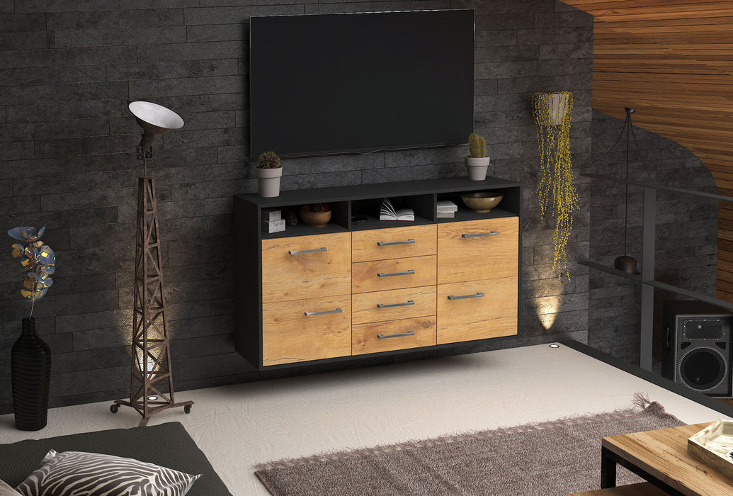 Sideboard Salem, Eiche Front (136x79x35cm) - Dekati GmbH