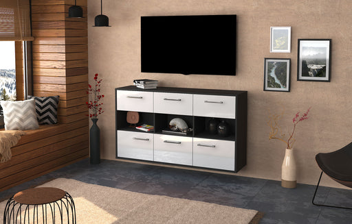 Sideboard Paterson, Weiß Front (136x79x35cm) - Dekati GmbH