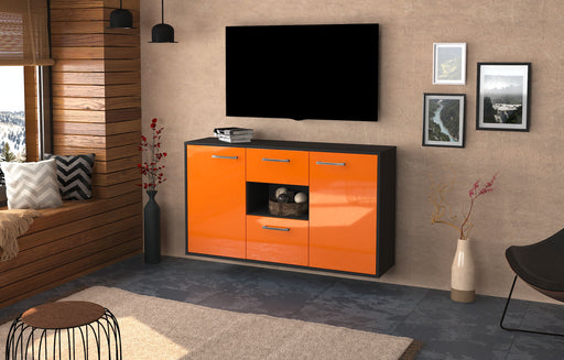 Sideboard Pasadena, Orange Front (136x79x35cm) - Dekati GmbH