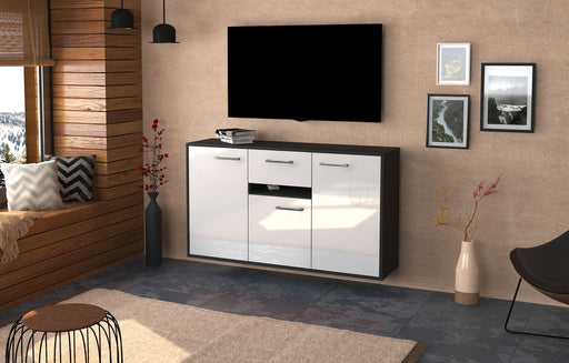 Sideboard Hampton, Weiß Front (136x79x35cm) - Dekati GmbH