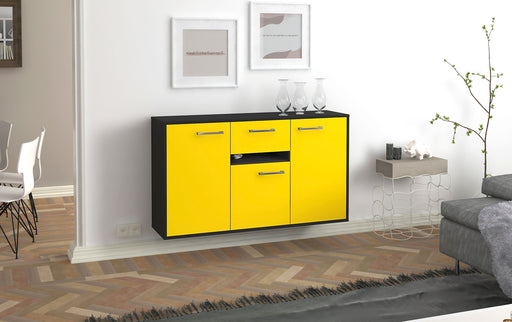 Sideboard Hampton, Gelb Front (136x79x35cm) - Dekati GmbH