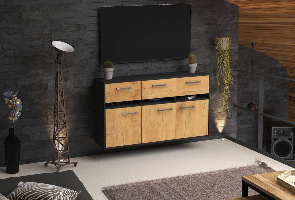 Sideboard Joliet, Eiche Front (136x79x35cm) - Dekati GmbH