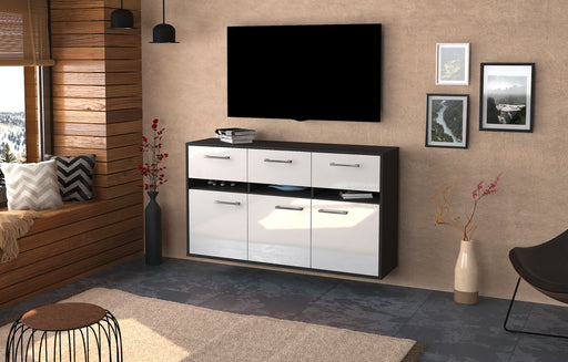 Sideboard Joliet, Weiß Front (136x79x35cm) - Dekati GmbH