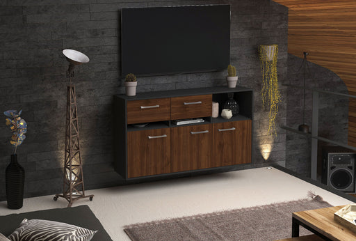 Sideboard Enterprise, Walnuss Front (136x79x35cm) - Dekati GmbH